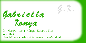 gabriella konya business card